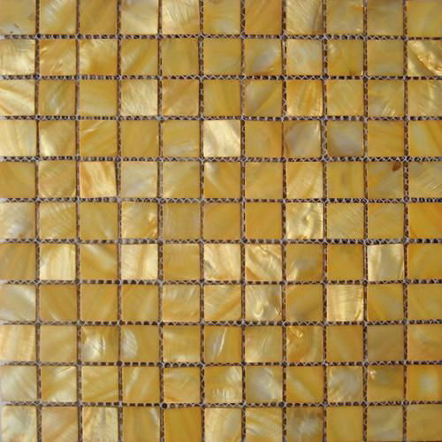 brown mother of pearl mosaic/shell mosaic 3