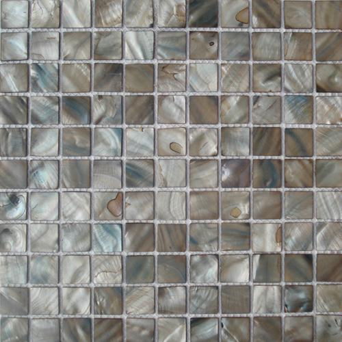 brown mother of pearl mosaic/shell mosaic 4