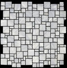 2018 Multisize Pattern Pure white Mother of Pearl Shell Mosaic
