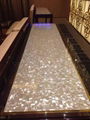 natural dapple mother of pearl mosaic panel for table top