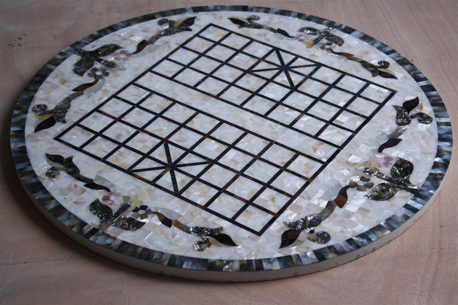 carving natural mother of pearl mosaic tile puzzle 5