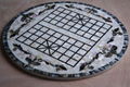 carving natural mother of pearl mosaic tile puzzle