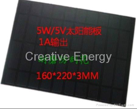    5W/5V Matte PET Solar Panel （dust-proof, anti-static） 4