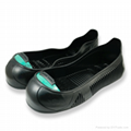 Men women non slip anti-smashing waterproof overshoes steel toe safety shoes  2