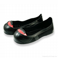 Men women non slip anti-smashing waterproof overshoes steel toe safety shoes  4