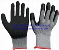 2's poly-cotton gloves latex coating 1