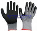 2's poly-cotton gloves latex coating