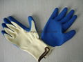 Construction work gloves 5's T/C yarn liner latex palm coated gloves