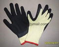 Safety latex coated gloves