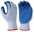 High grip working safety latex gloves 