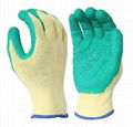 High grip working safety latex gloves  3