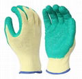 High grip working safety latex gloves 