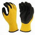 High grip working safety latex gloves  5