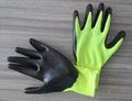 Nitrile coated gloves