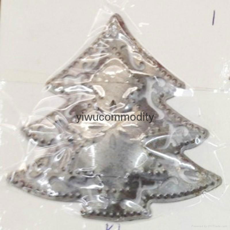 Christmas tree sheet pendant Iron sheet pendant Xmas tree pendant 3