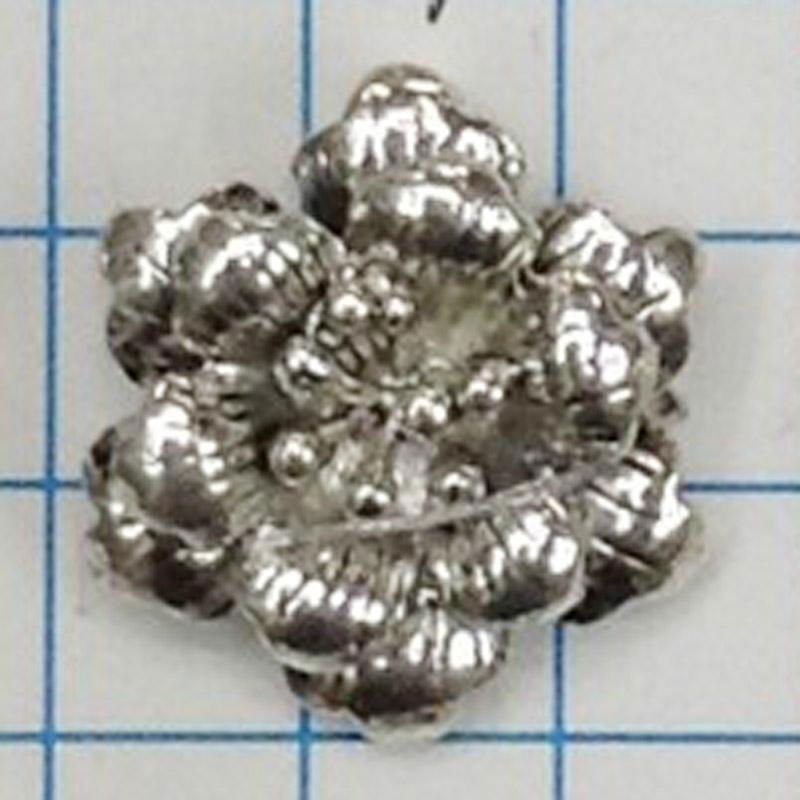 Ancient silver rose zinc alloy pendant 3
