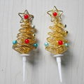 Iron wire gold Cake Christmas Tree