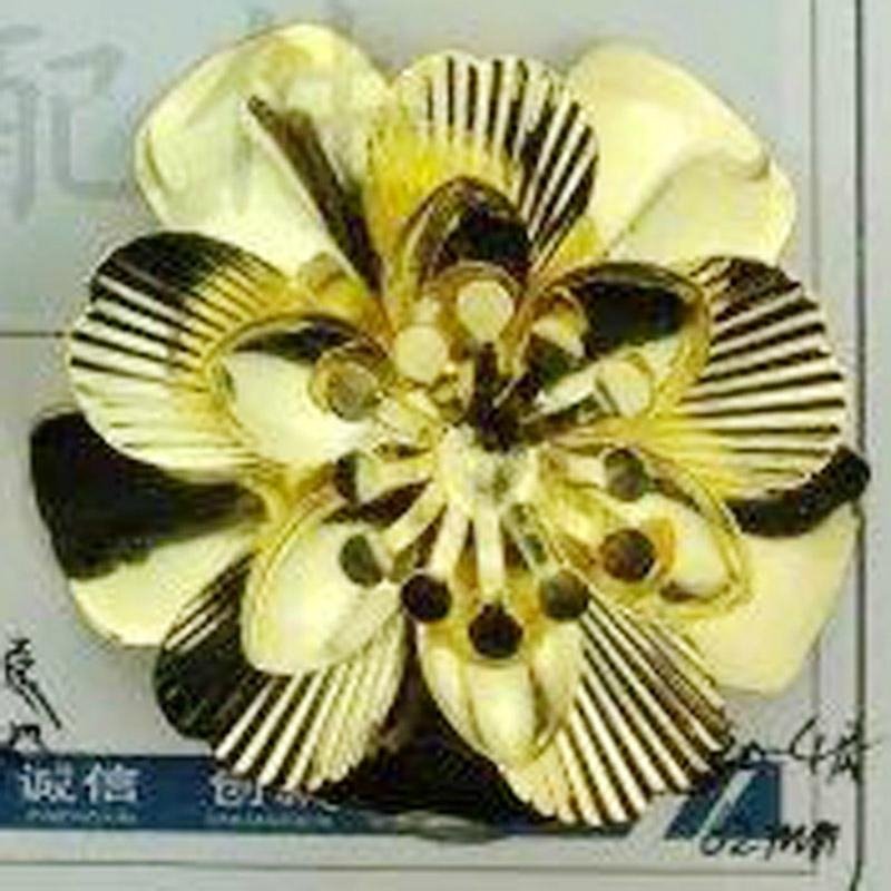 Gold Iron sheet 3D flower jewelry pendant/ jewelry Accessories