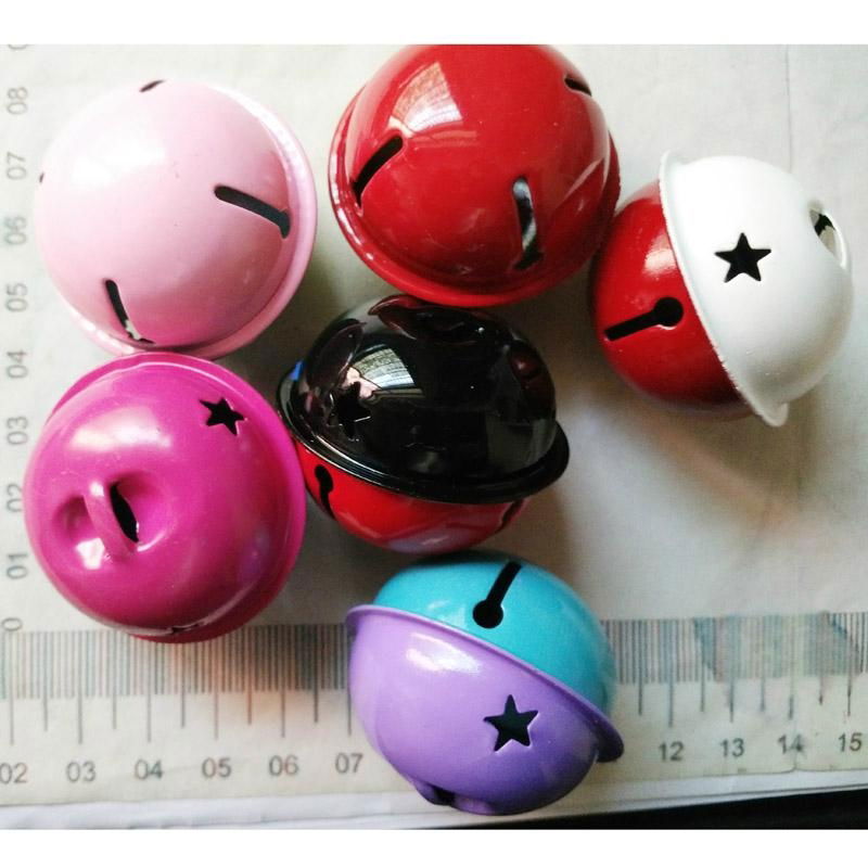 Colorful Iron Loose Beads Small Jingle Bells Christmas Decoration Pendants  4