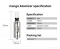2016 trueman Mango clearomizer tank vaporizer pen refillable tank wholesale 1