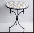 Modern Outdoor Metal Round Table 