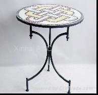 Modern Outdoor Metal Round Table 