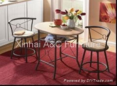 Modern Metal Bistro Set