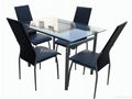 Modern Dining Table Set With 6 Pcs Chairs 4