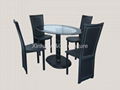 Modern Dining Table Set With 6 Pcs Chairs 5