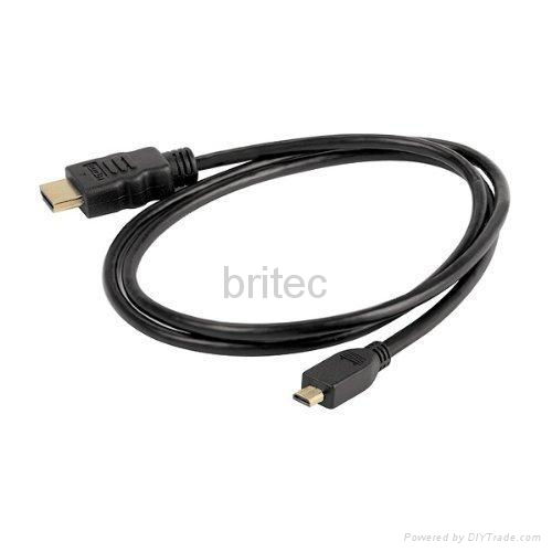 Micro HDMI Cable D Type for mobilephone