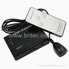 HDMI Switch 3x1 with IR receiver&remote