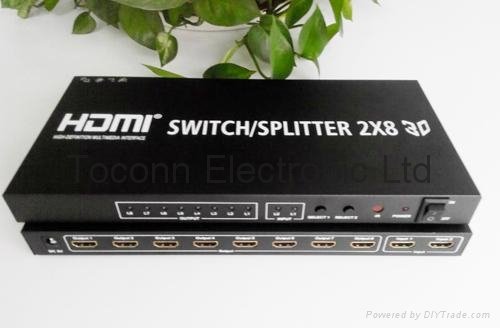HDMI Splitter Switcher 2x8 2