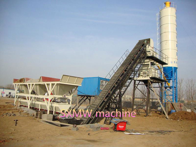 HZS SXMW cement batching plant or concrete mixing station or Cement Mixing Plant