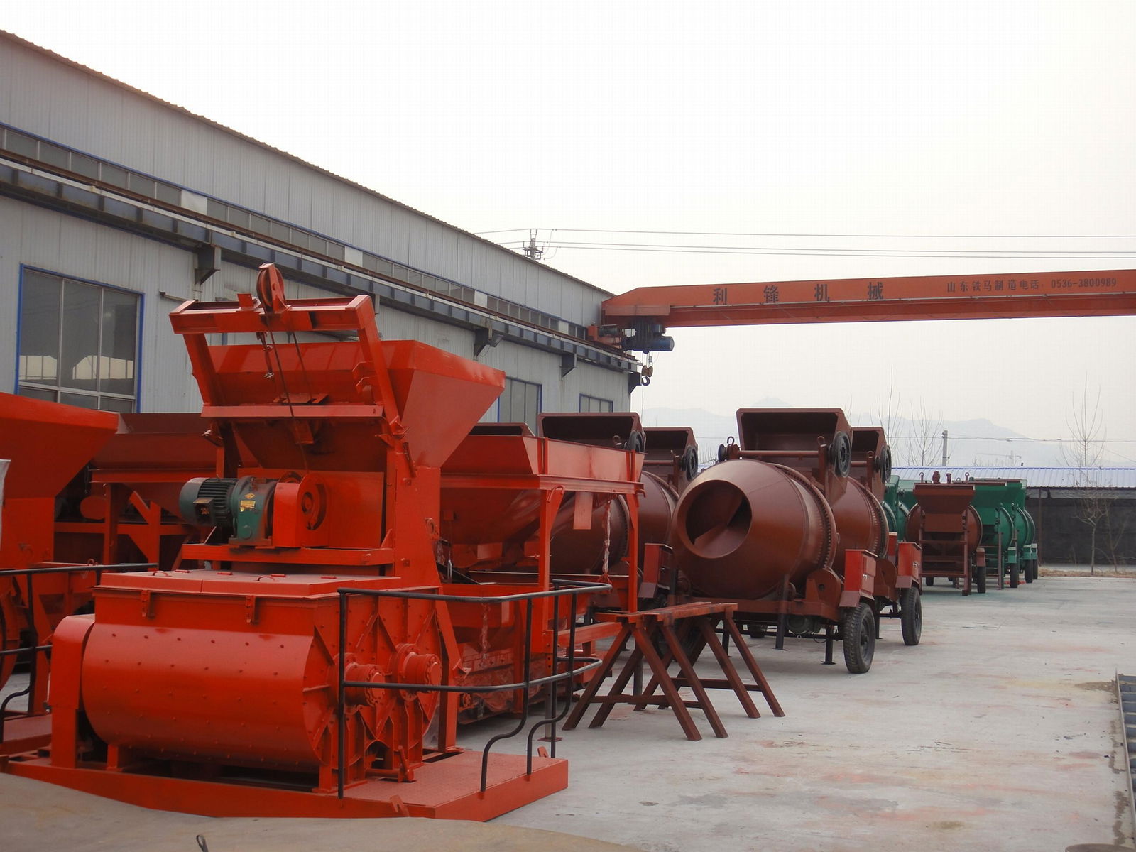 HZS SXMW cement batching plant or concrete mixing station or Cement Mixing Plant 2