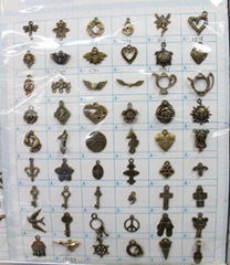 WHOLESALE! Assorted Antiqued gold  wing ,cross ,mixed stytle Charms  Pendants