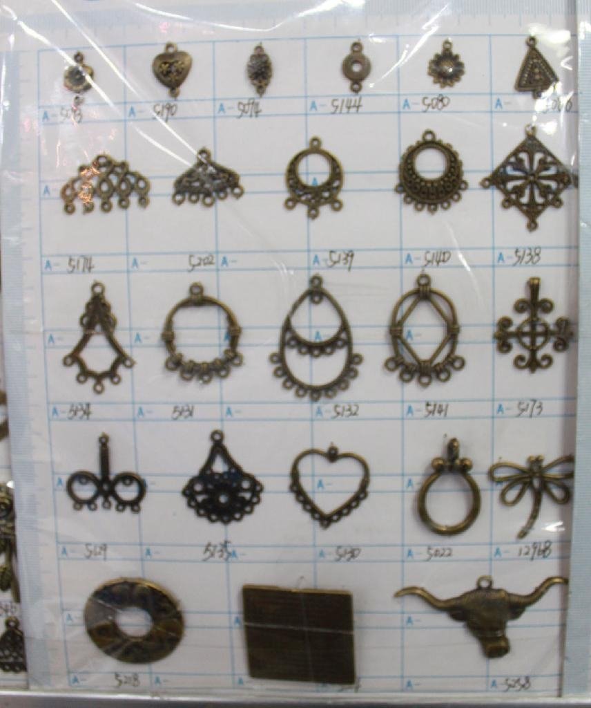 WHOLESALE! Assorted Antiqued gold toggle clasp , wing ,mixed Charm pendants