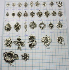 WHOLESALE! Assorted Antiqued silver mixed stytle connector Charm pendant