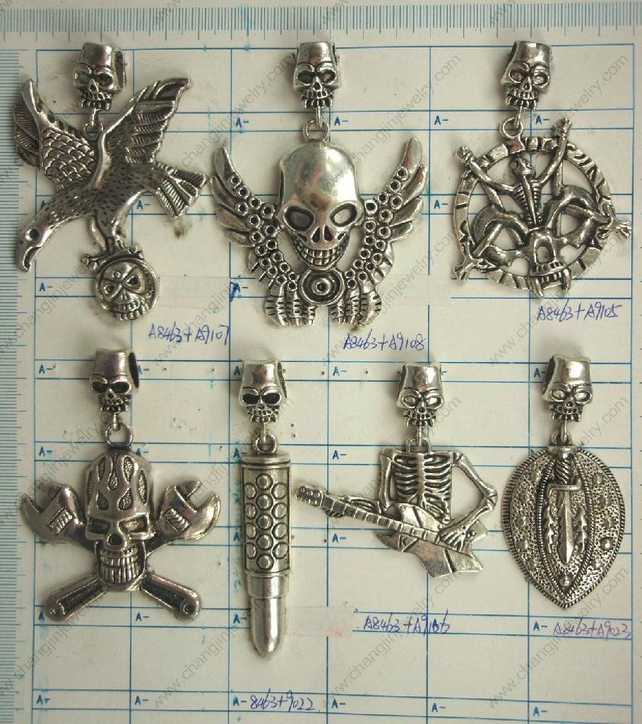WHOLESALE! Antiqued silver mixed stytle bookmark key skeleton charm pendant  3