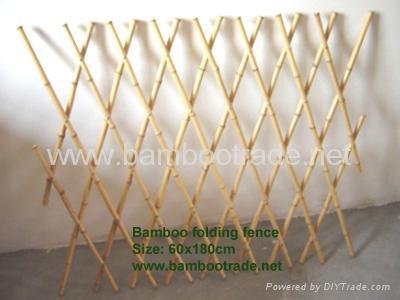 Bamboo Folding Fence with lacquer