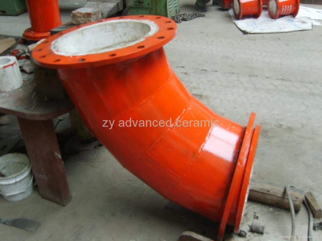Wear Resistant Alumina  Lined Elbows For Material Handling 4