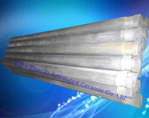 NSiC  Thermocouple Non Metal Protecting Tube For Molten Alumiunum