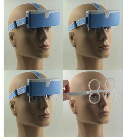 Auto-confirmation flipper (commodative vision training instrument)