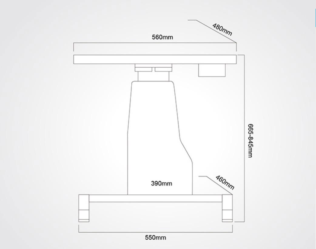 Electric table AT-18-Single Instrument Motorized Power Table 4