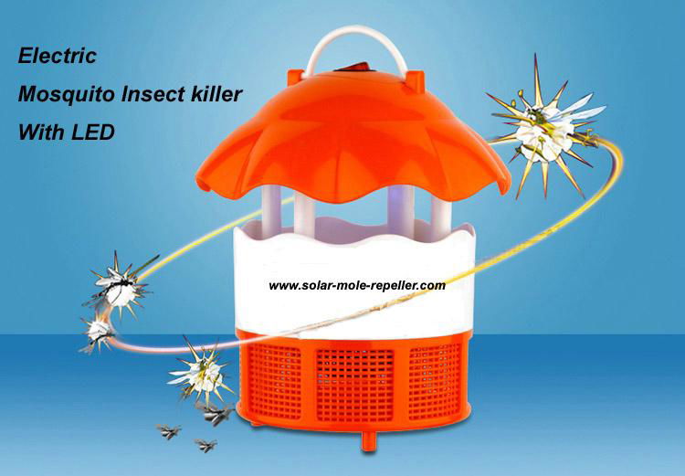 USB Mosquito Killer Lamp Photocatalyst Flycatcher Zapper with 6 LED Night Light 