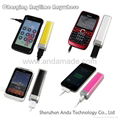 Lipstick portable mobile phone charger 1500-2600mAh power bank 3