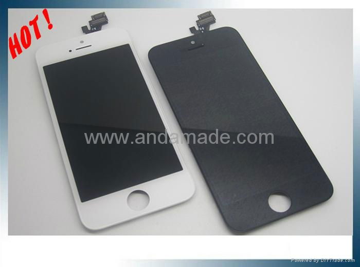 iPhone 5 Assembly LCD Display With Compatible Touch Screen white and black 