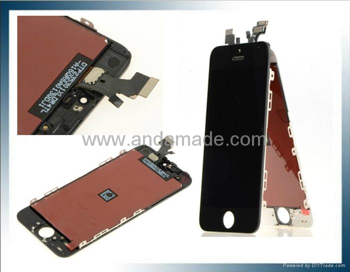 iPhone 5 Assembly LCD Display With Compatible Touch Screen white and