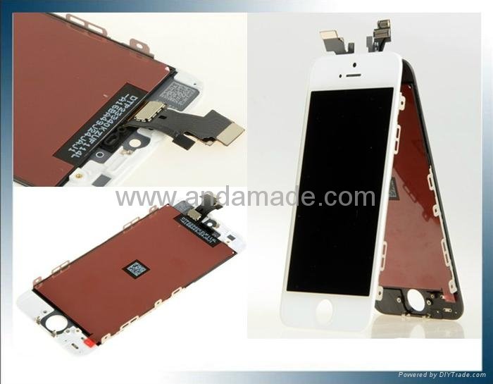 iPhone 5 Assembly LCD Display With Compatible Touch Screen white and black  5