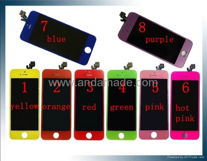 iPhone 5 Assembly LCD Display With Compatible Touch Screen Milticolor screen