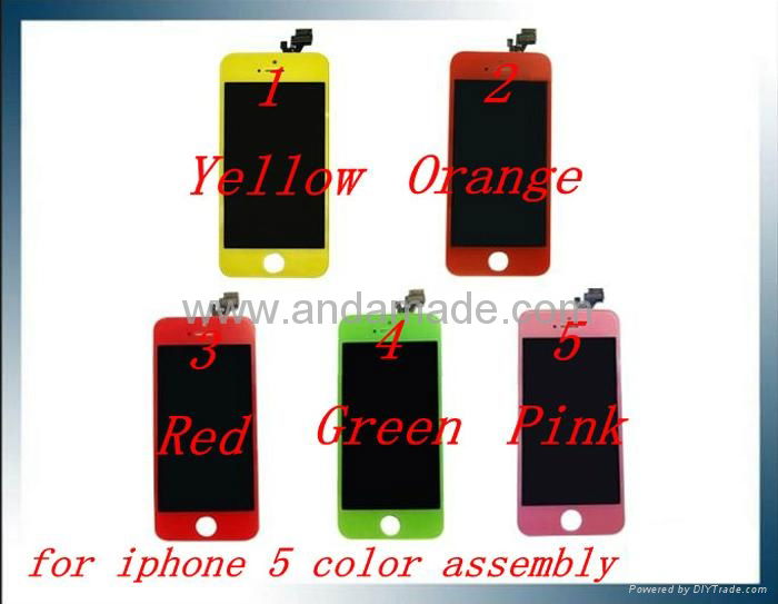 iPhone 5 Assembly LCD Display With Compatible Touch Screen Milticolor screen 3